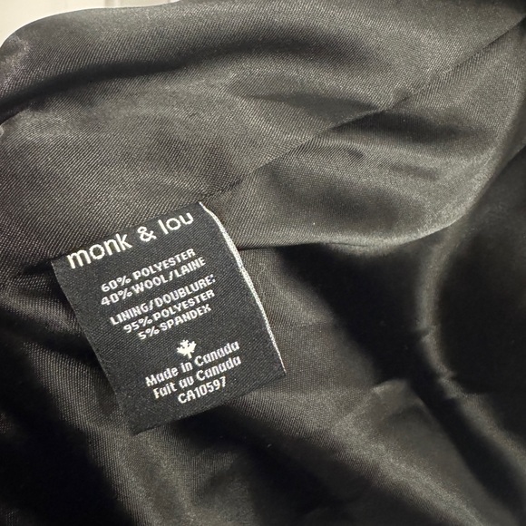 Monk & Lou Wool coat size Large ✨ - Picture 8 of 9